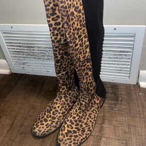 Cheetah print boots